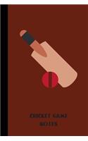 cricket game notes
