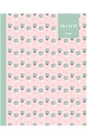 Sketch 110 Pages: Cactus Sketchbook for Kids, Teen and College Students - Succulent Llama Pattern