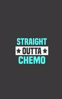 Straight Outta Chemo: Cancer Notebook Funny Retro Survivor Gift 8.5 x 11 size 120 Lined Pages Chemo Survivor Awareness Gift Journal