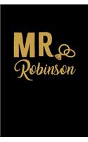 Mr. Robinson: Personalized Engagement & Pre Wedding Gift - Mr. & Mrs. Wedding Notebook and Organizer for Bride to Be and Groom To Be Matching Present