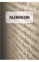 Kazakhstan: Ruled Travel Diary Notebook or Journey Journal - Lined Trip Pocketbook for Men and Women with Lines