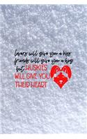 Lovers Will Give You A Kiss Friends Will Give You A Hug But Huskies Will Give You Their Heart: All Purpose 6x9 Blank Lined Notebook Journal Way Better Than A Card Trendy Unique Gift White Snow Husky