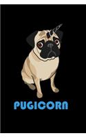 Pugicorn: Food Journal - Track Your Meals - Eat Clean And Fit - Breakfast Lunch Diner Snacks - Time Items Serving Cals Sugar Protein Fiber Carbs Fat - 110 Pag