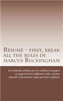Résumé - first, break all the rules de marcus Buckingham