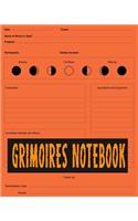Grimoires Notebook: A Blank Journal of Spell Paper(4 Grimoire Stationery)