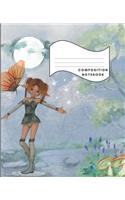 Composition Notebook: College Ruled 100 Sheets 200 Pages 9.25 X 7.5 School Journal Fairy Decorated