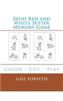 Irish Red and White Setter Memory Game: Color - Cut - Play