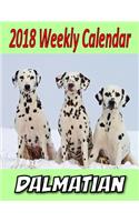 2018 Weekly Calendar Dalmation