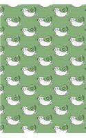 Journal Notebook For Cat Lovers Flying Cats Pattern 8: 110 Page Plain Blank Journal For Drawing, Writing, Doodling In Portable 6 x 9 Size.(63 Noteworthy Series Unlined)