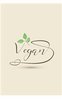 Vegan Notebook: 120-Page Lined Vegan Design Journal(9 Vegan Gifts)
