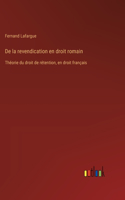 De la revendication en droit romain
