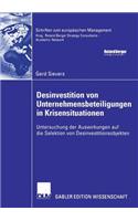 Desinvestition Von Unternehmensbeteiligungen in Krisensituationen