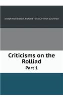 Criticisms on the Rolliad Part 1: (English)