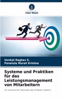 Systeme und Praktiken für das Leistungsmanagement von Mitarbeitern