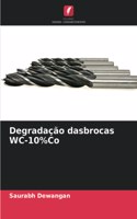 Degradação dasbrocas WC-10%Co