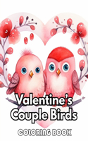 Valentine's Couple Birds Coloring Book