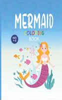 Mermaid Coloring Book Ages 4-8