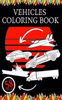 Vehicles Coloring Book