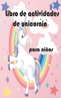 Libro de actividades de unicornio para niños