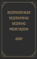 Libro prenotazioni 2020: Per ristoranti, pizzeria, bistrot e hotel - 370 pagine - 1 giorno=1 pagina