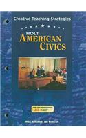 Holt American Civics Creative Teaching Strategies
