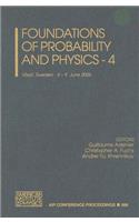 Foundations of Probability and Physics, Volume 4