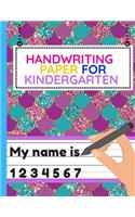 Handwriting Paper For Kindergarten