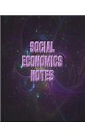 Social Economics Notes: Economics Lessons Notebook, Economics Study Guide, 8x10 Journal, 120 Blank College Ruled Pages, Ideal Economics Student Gift