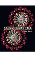 50 Unique Mandala Coloring Book