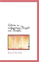 Criticism on Contemporary Thought and Thinkers;