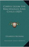 Corpus Legum Sive Brachylogus Iuris Civilis (1829)