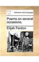 Poems on Several Occasions. Poems on Several Occasions.