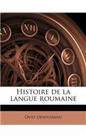 Histoire de la langue roumaine
