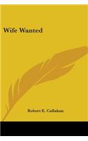 Wife Wanted: (English)