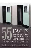 55 Facts That You Need to Know for an Effective Correctional Chaplaincy Ministry