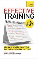 Effective Training in a Week: Teach Yourself