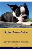 Boston Terrier Guide Boston Terrier Guide Includes: Boston Terrier Training, Diet, Socializing, Care, Grooming, Breeding and More