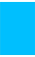 Journal Capri Blue Color Simple Plain Blue
