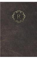 Monogram R Blank Book