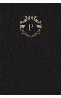 Monogram "P" Any Day Planner Journal