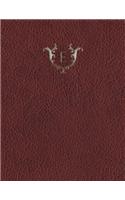 Monogram "E" Grid Sketchbook: (5 Monogram Red 150 Grid-Sketch)