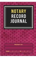 Notary Record Journal