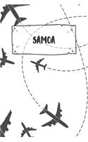 Samoa: Liniertes Reisetagebuch Notizbuch oder Reise Notizheft liniert - Reisen Journal für Männer und Frauen mit Linien