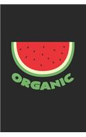 Organic: 6x9 Organic Food - grid - squared paper - notebook - notes