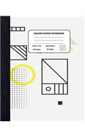 Graph Paper Notebook Quad Ruled 5x5: Maths and Ecology - Composition Notebook for Girls Boys Students - cute Notebook for College School - Geometric Shapes Design