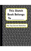 This Sketch Book Belongs To__________: My Secret Sketches