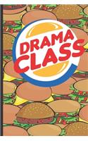 Drama Class: School Subject Notebook, 6x9 120 page lined paperback notebook.