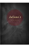Juliana's Bullet Journal: A Personalized Name Dot Grid Notebook/Planner/Organizer (7x10 Inches)