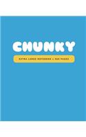 Chunky: Extra Large All-Purpose Daily Notebook, Journal, Diary / 500 Lined Pages (7.5 x 9.25 in.)(3 Huge Notebooks)