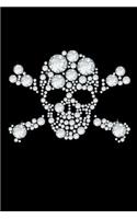 Diamond Skull and Crossbones: College Ruled Notebook